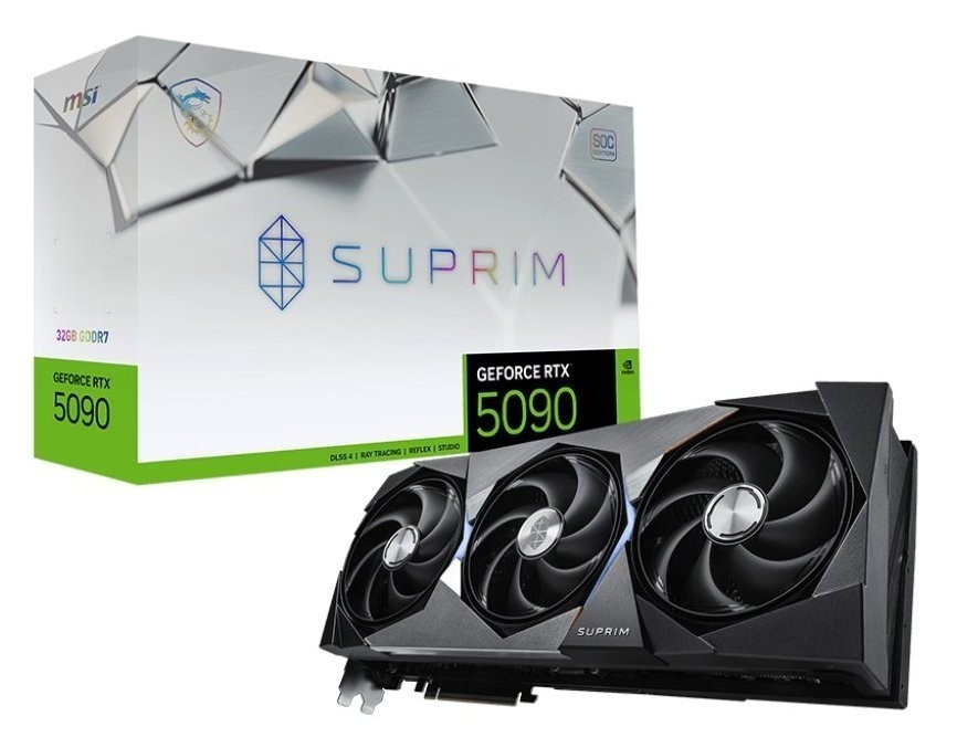 MSI GeForce RTX 5090 32G SUPRIM LIQUID SOC GDDR7 PCIe 5.0 Liquid Cooled GPU