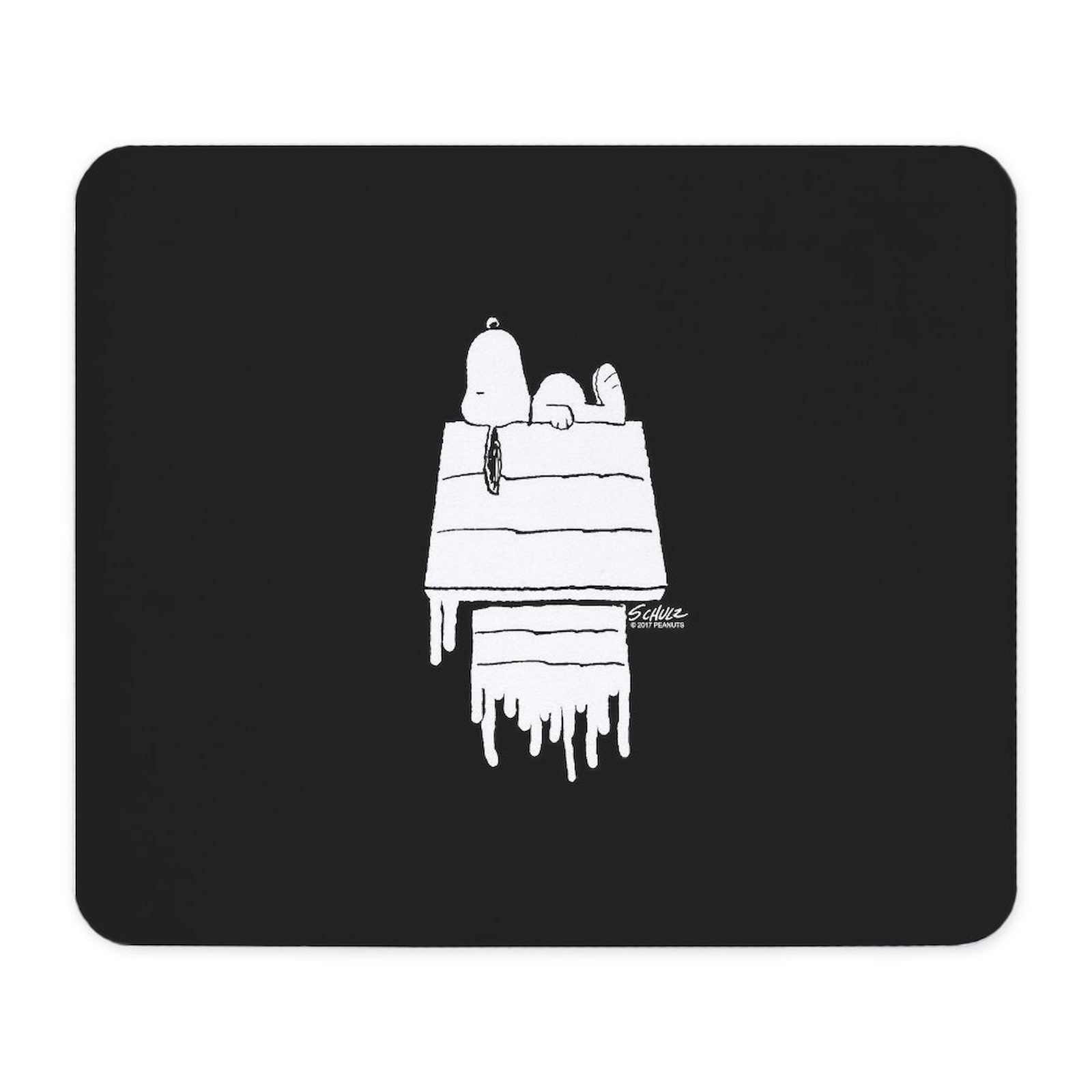 CafePress Snoopy Black And White Mousepad  (186721980)