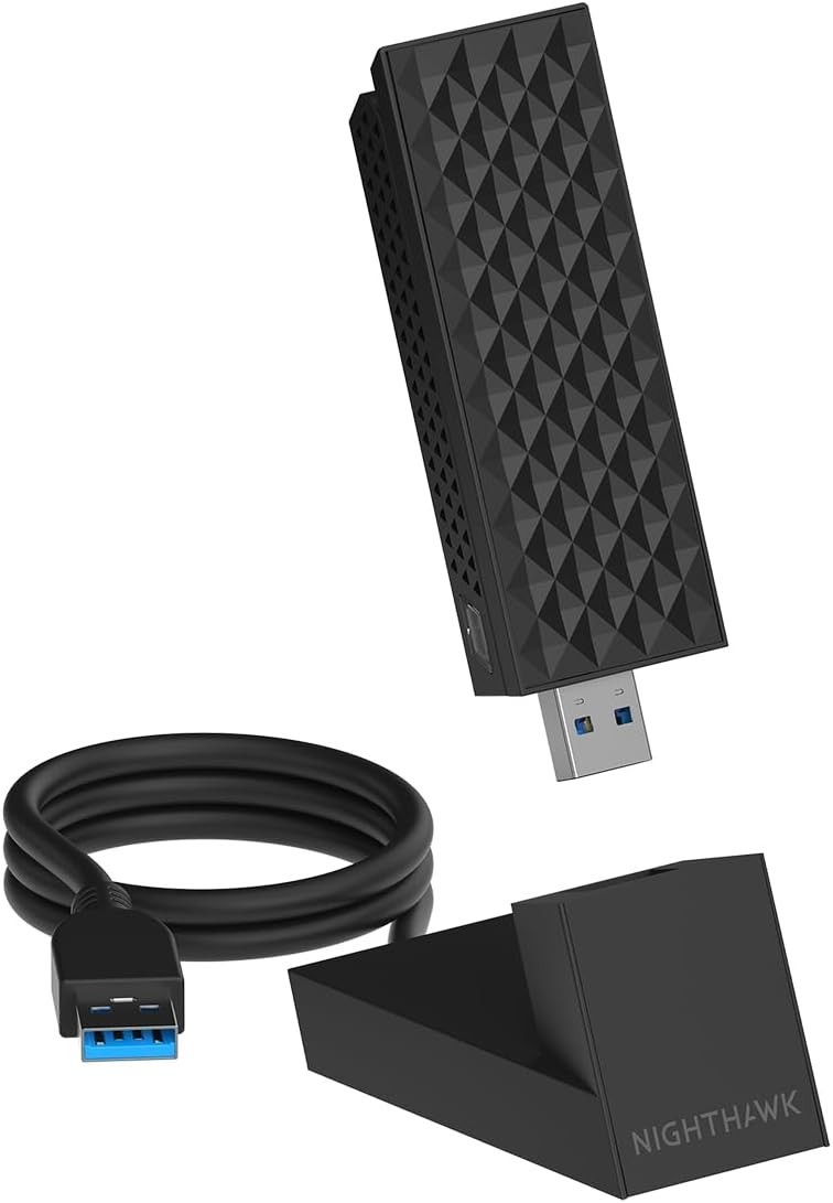 Netgear Nighthawk A9000 Tri-Band Wi-Fi 7 USB 3.0 Adapter