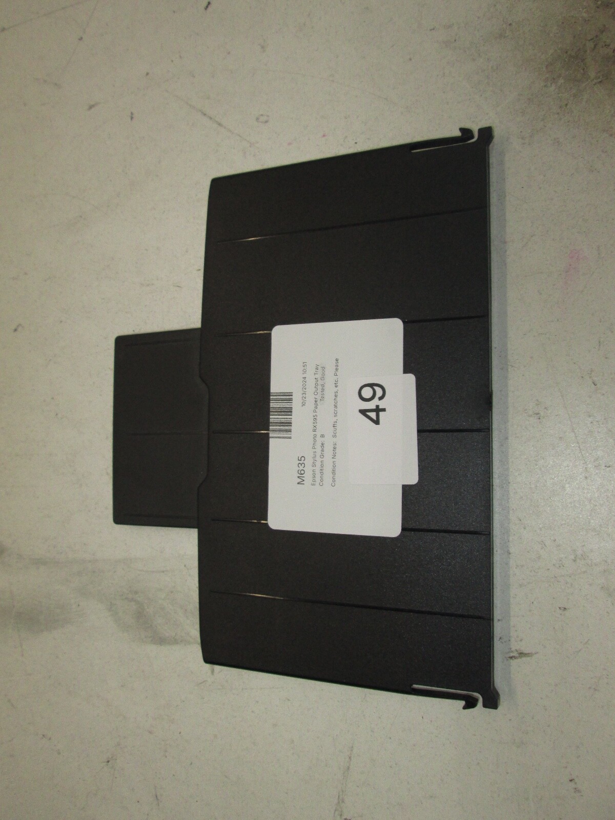 Epson Stylus Photo RX595 Paper Output Tray