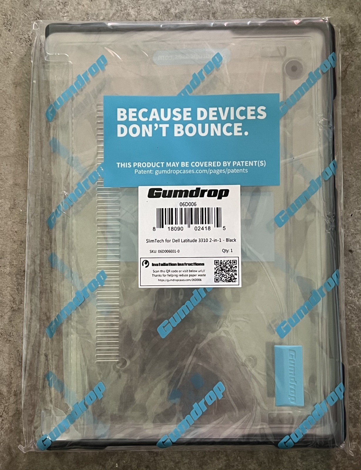 Gumdrop SlimTech Laptop Case for Dell 3310 Latitude 2-In-1 - 06D006