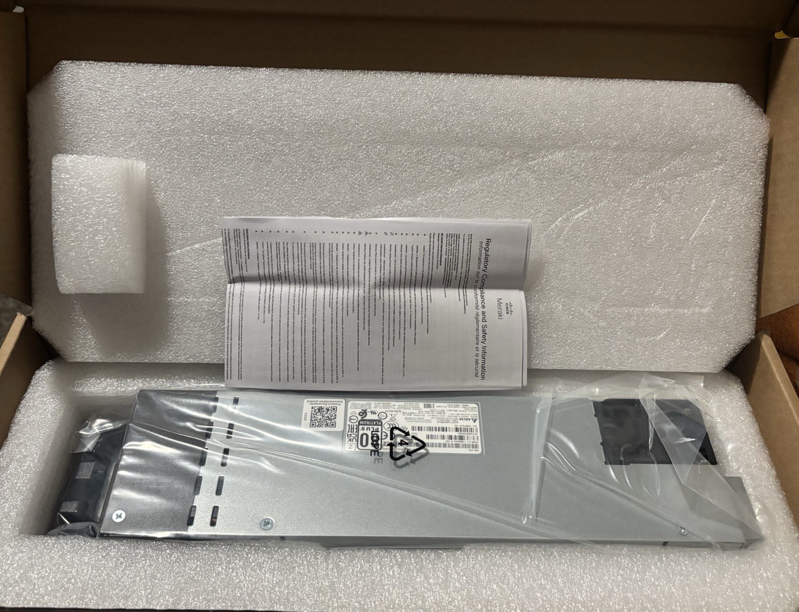 NEW Cisco Meraki PWR-C1-1100WAC-P-M C9000 1100W AC PLATINUM PWR SUPPLY*UNCLAIMED