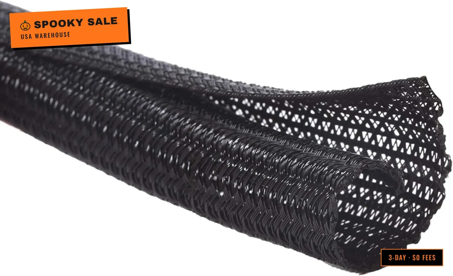 10ft - 3/4 inch Cord Protector Wire Loom Tubing Cable Sleeve Split Sleeving For
