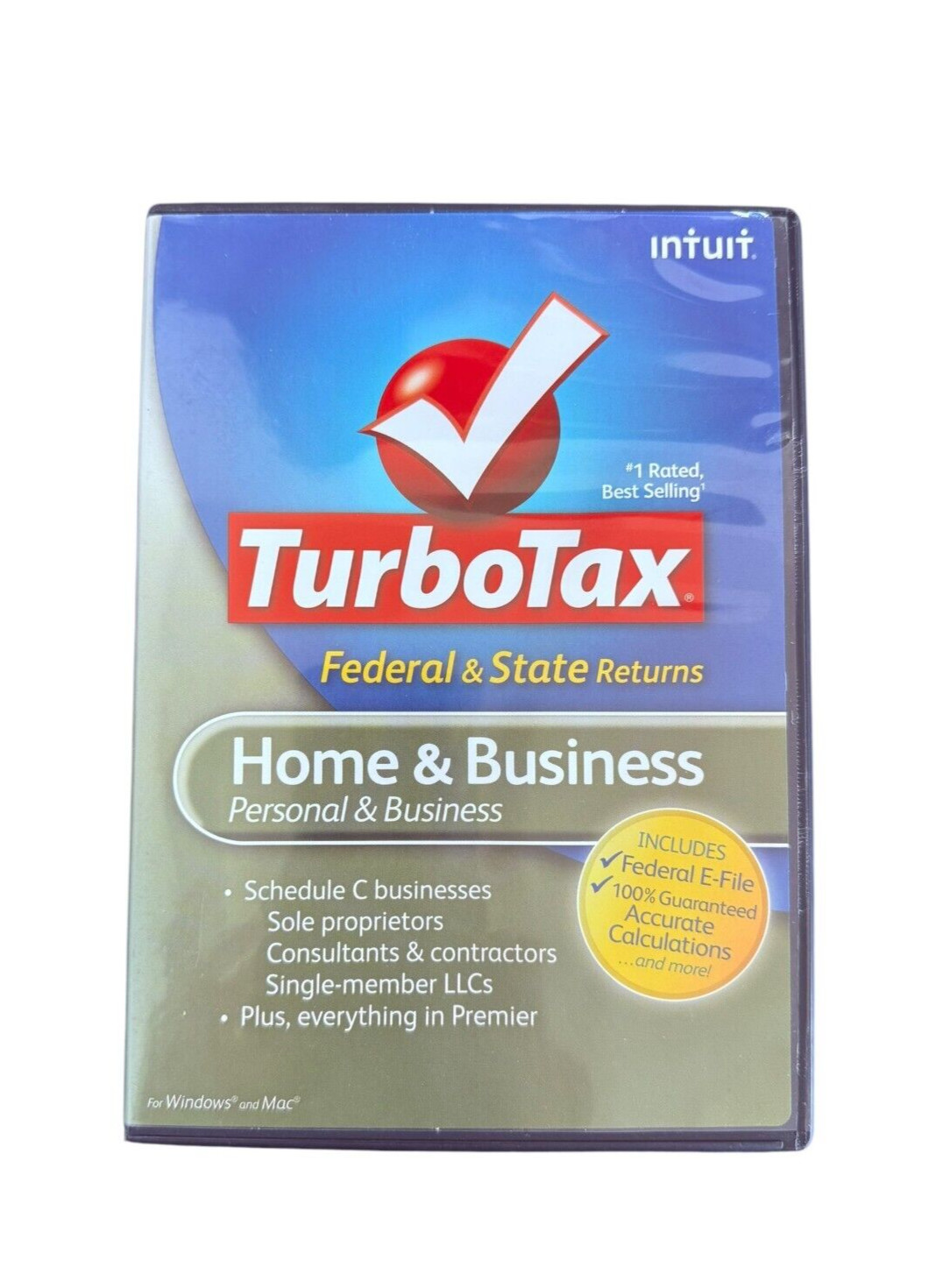 TurboTax Home & Business 2009 Federal+State+Federal E-File for Windows & Mac