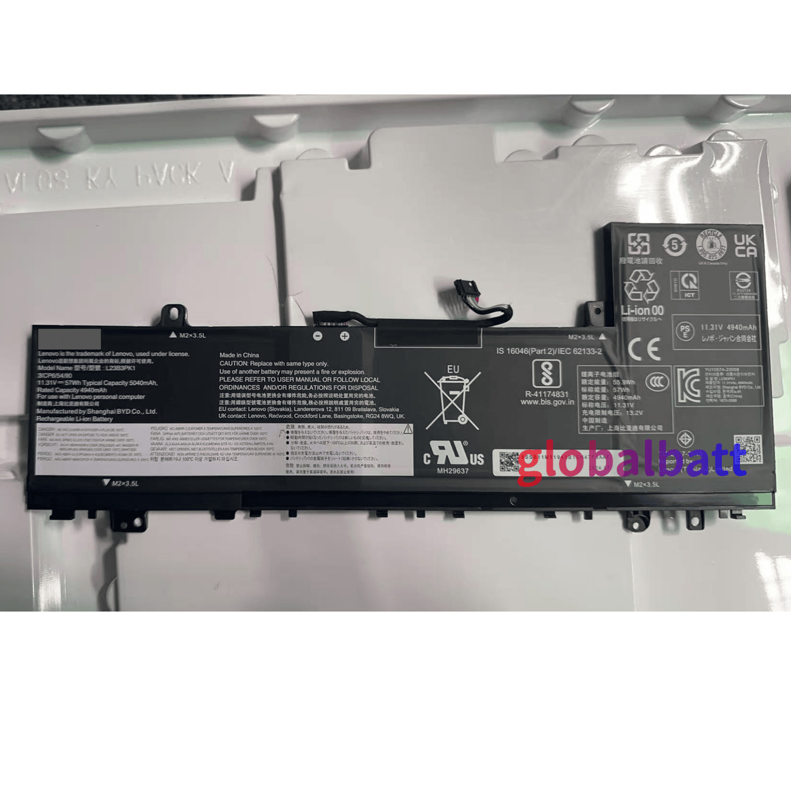 New Genuine L23B3PK1 Battery for Lenovo IdeaPad Slim 5-14AHP9 L23M3PK1 L23B3PK1
