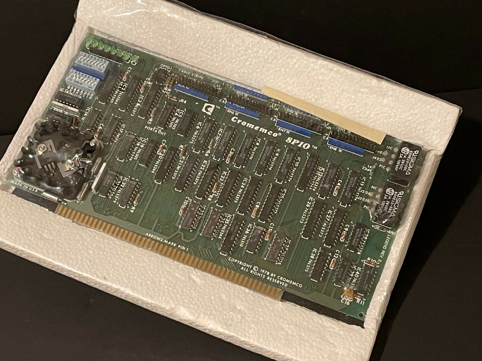 CROMEMCO 8PIO Board S-100 VINTAGE COLLECTIBLE RARE ORIGINAL PACKAGING NEW QTY-1