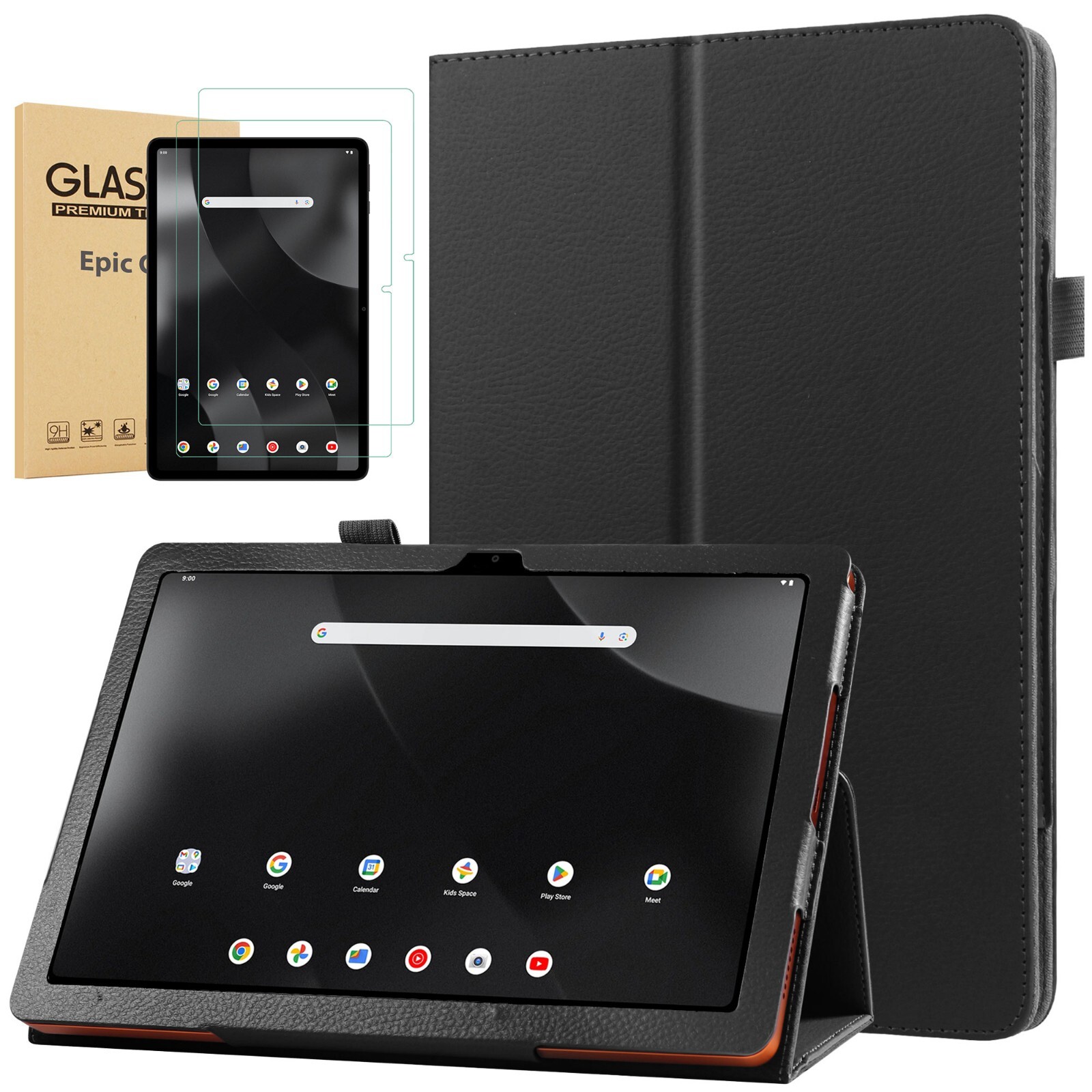 Onn 11'' Tablet Pro Case (2024 Model) Leather Folio Cover for Onn 11 inch+Stylus
