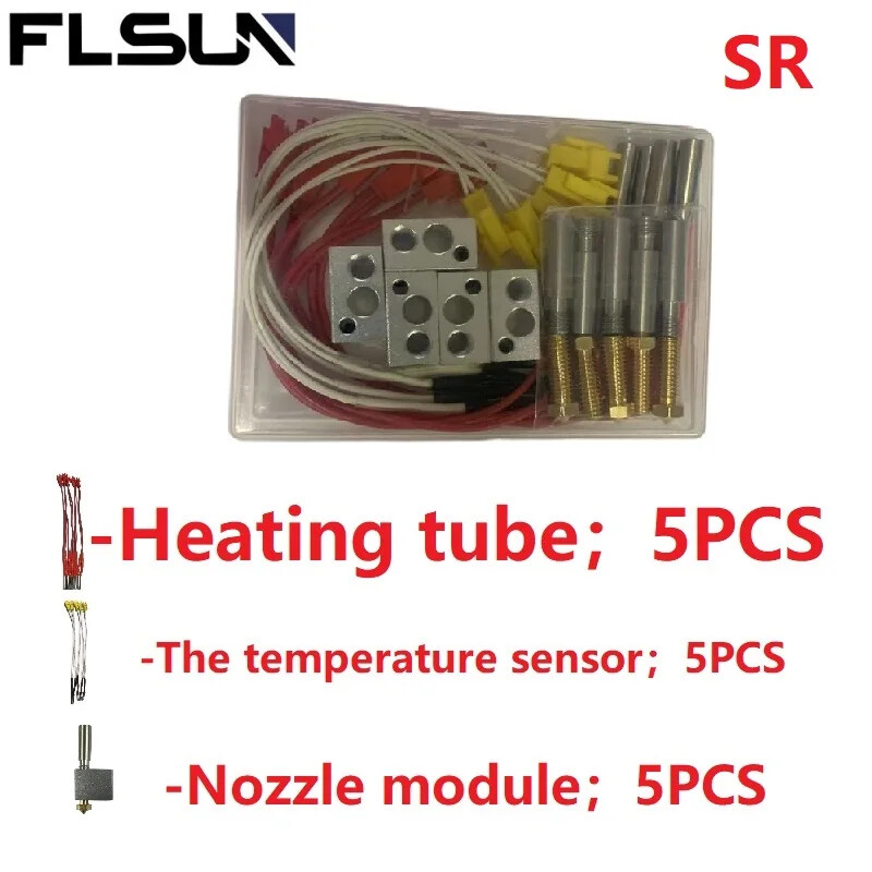 FLSUN Super Racer 3d Printer SR Heat Rod Temperature Senor Nozzle Module Parts