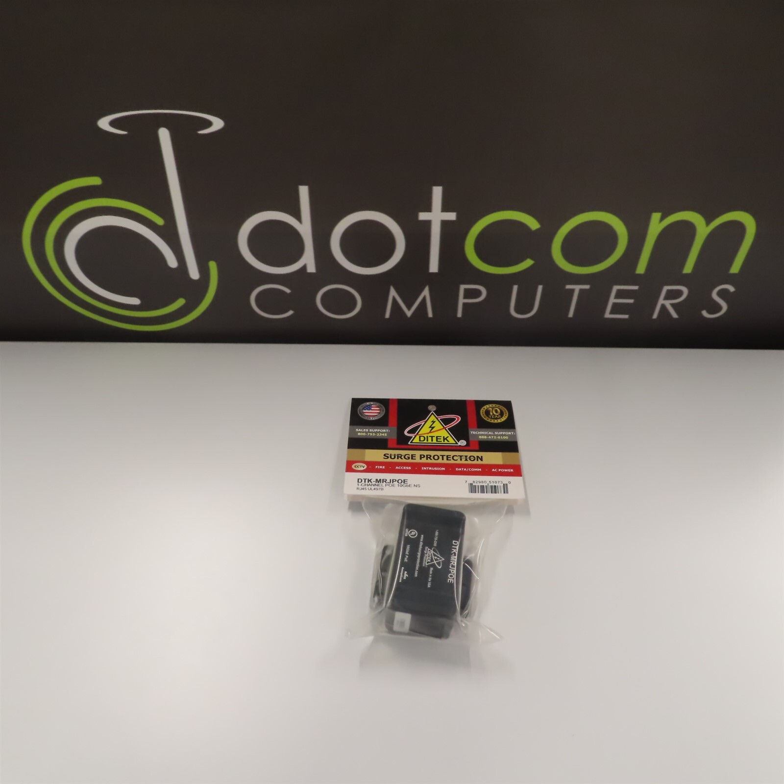 Ditek Surge Protection DTK-MRJPOE 1 Channel Poe 10GBE NS GIGABIT Ethernet RJ45