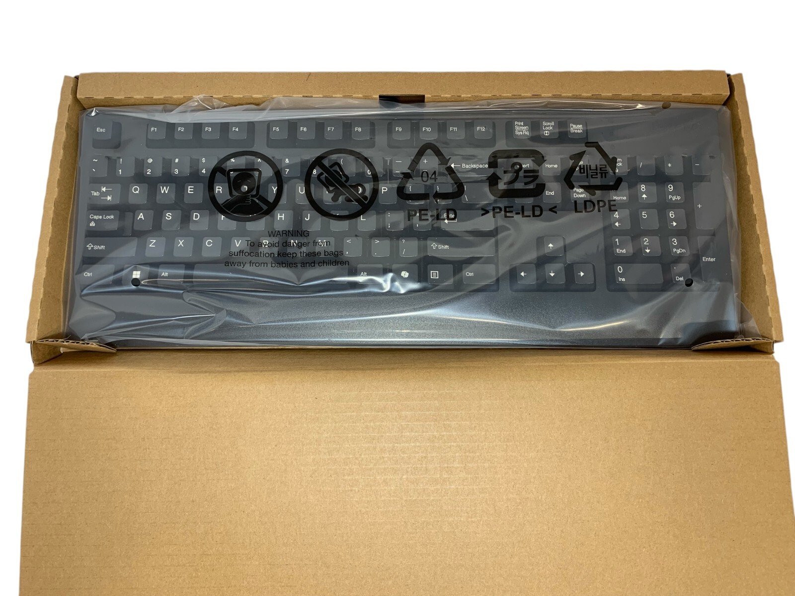 Black Lenovo Wired USB AI Desktop Keyboard 1PSD51P47999 FRU - 5D50U84616
