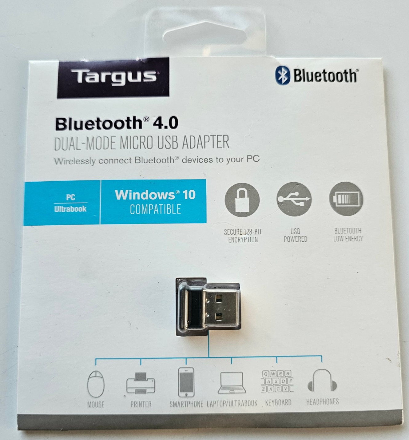 Targus Genuine Dual-Mode Micro USB Adapter Bluetooth USB ACB10US1 NEW SEALED