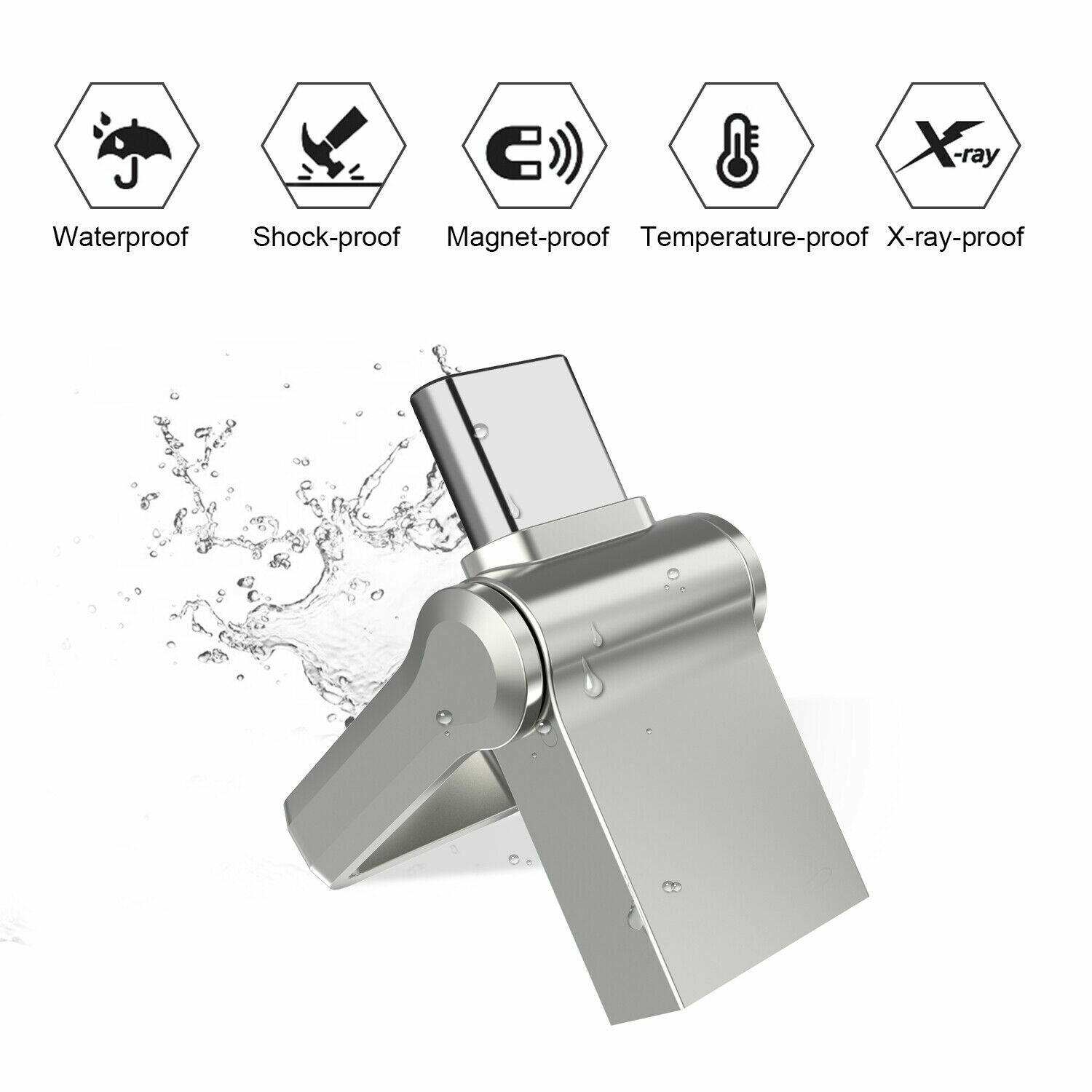USB C Flash Drive Dual Drive USB Type-C Thumb Drive 32GB 64GB 128GB USB-C Drive