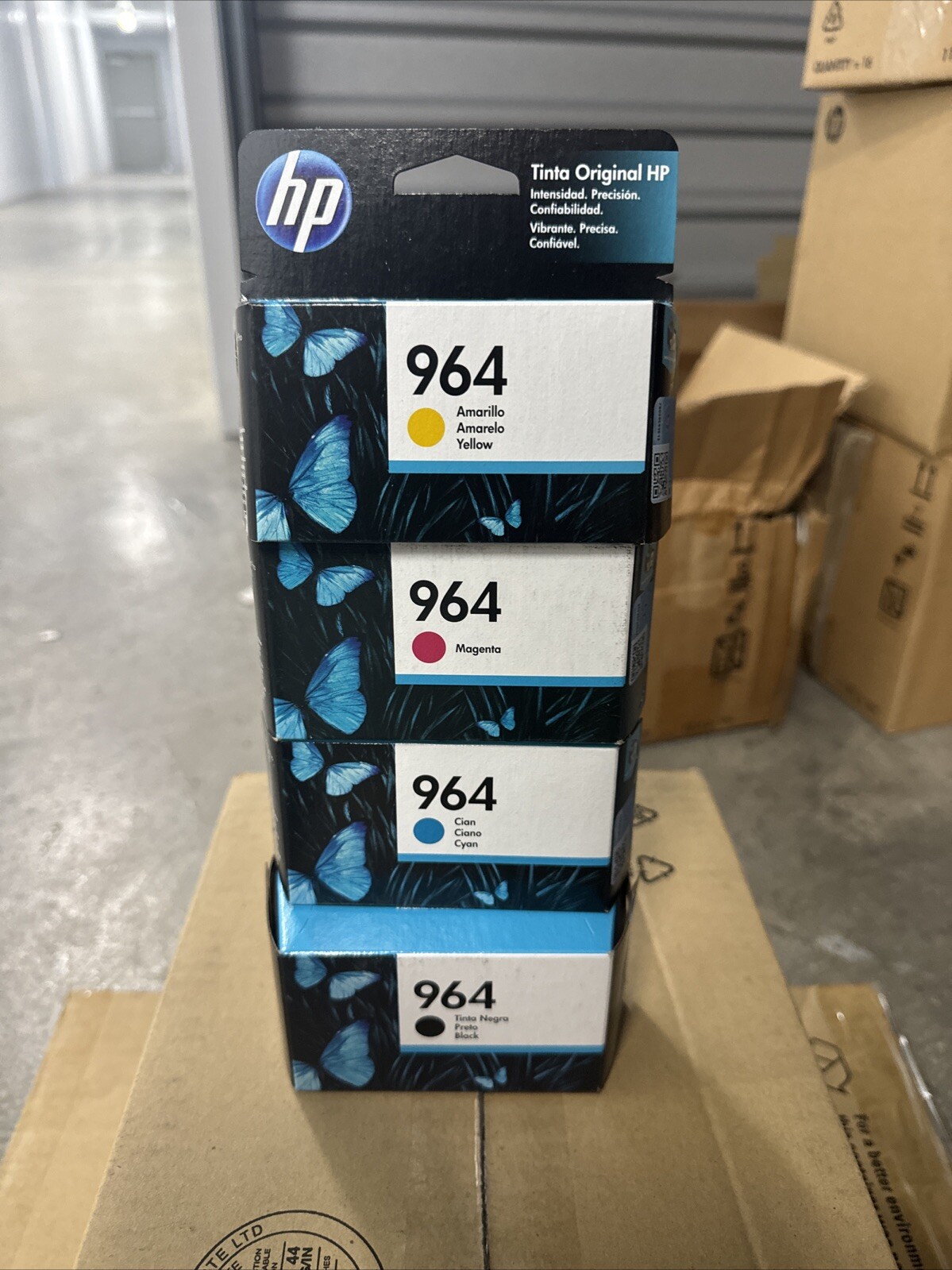 Full Set Of 4 Colors Of 3JA50AL, 3JA51AL , 3JA52AL,3JA53AL Tinta HP 964
