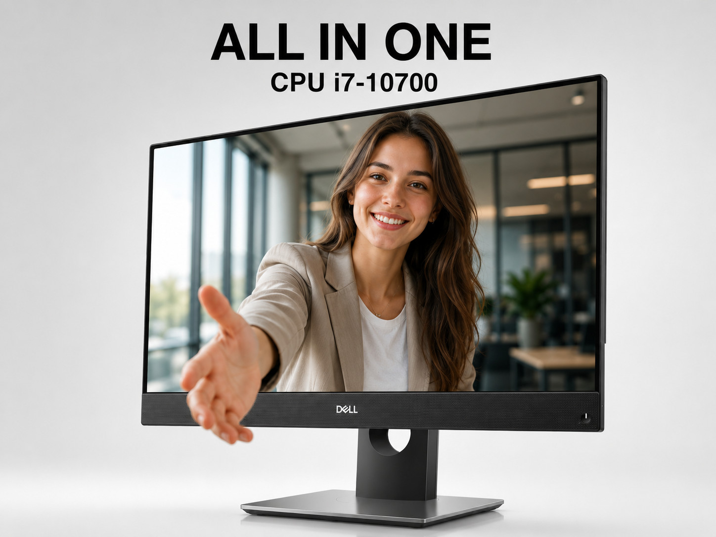 Dell 7480 All in One 24" FHD Intel I7-10700 16GB RAM 512GB NVME + 1TB SSD Win11