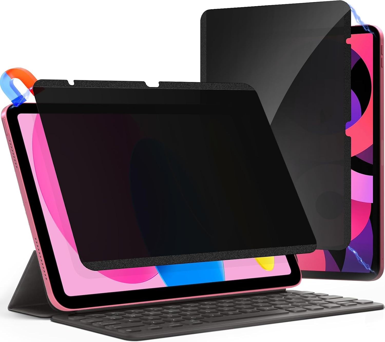 Upgraded 360° Magnetic Privacy Screen Protector for iPad 10th/11th Gen