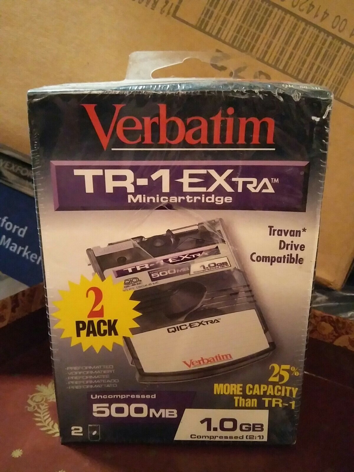 2 NEW Verbatim, TR-1 EXtra - QIC EXtra Minicartridge 