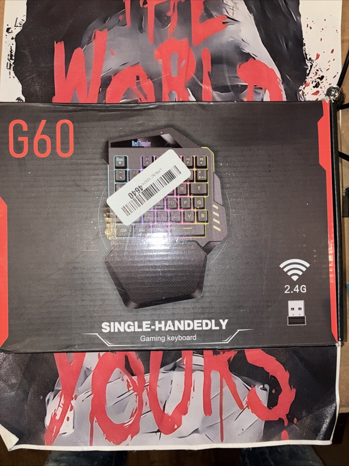 Red Thunder-Single Handedly Gaming Keyboard G60 New