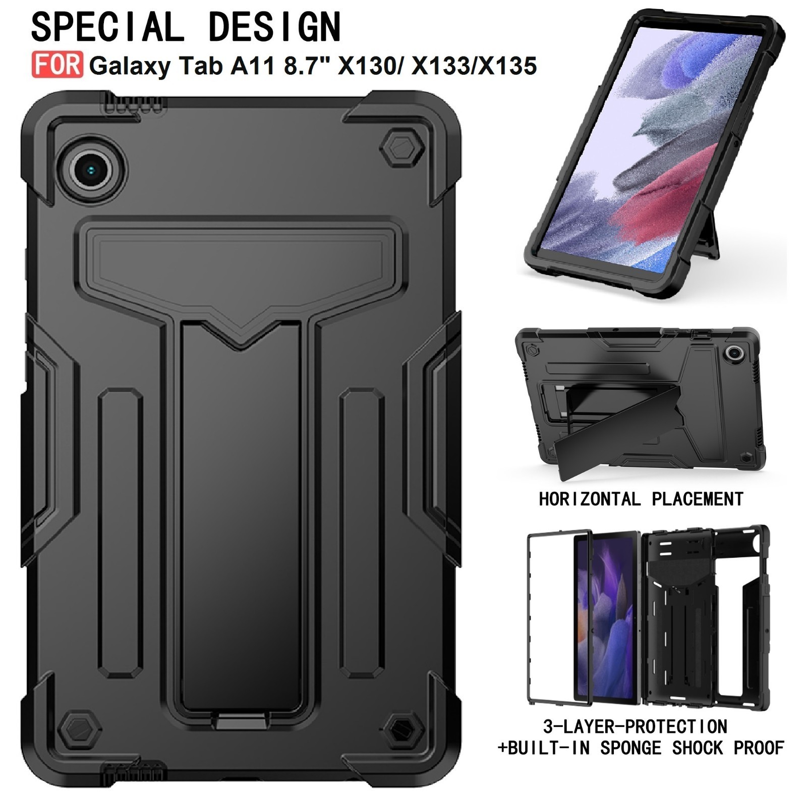 Case for Samsung Galaxy Tab A11/ A9 8.7 Inch 2026/2024 Protective Smart Cover