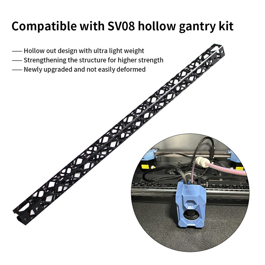 CNC Skeletonised High Precision Gantry Accessories for SV08 3D Printer Upgrade
