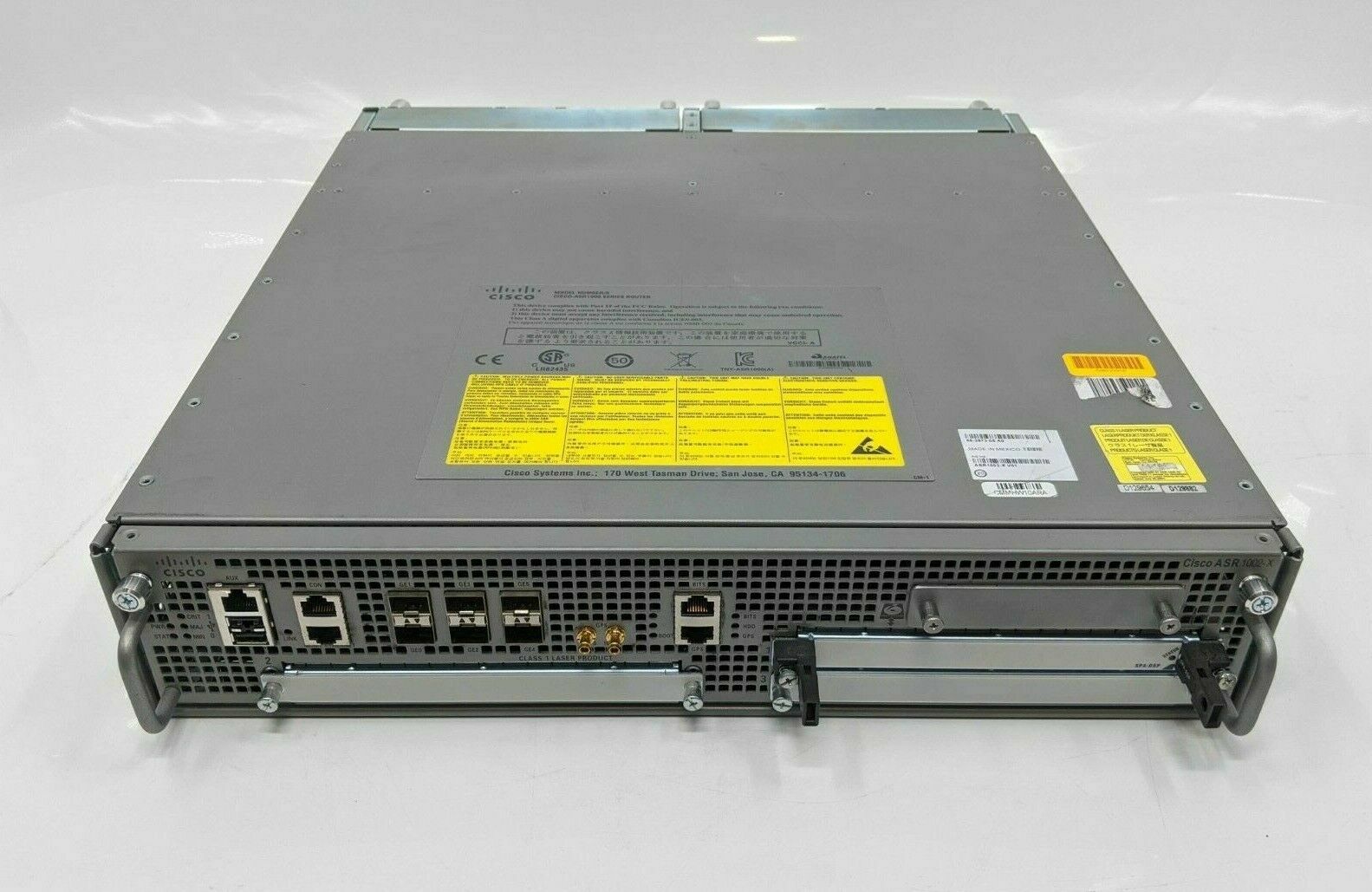 Cisco ASR1002-X Router  Dual ASR1002-PWR-AC, 2x SPA-1x10GE-L-V2, 2xXFP-10G-MM-SR