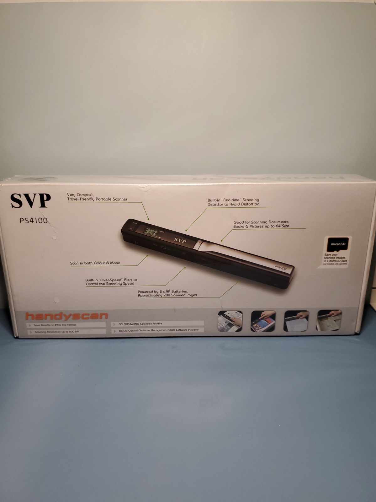 SVP PS4100 HandyScan Portable Wand Scanner - BRAND NEW - SEALED