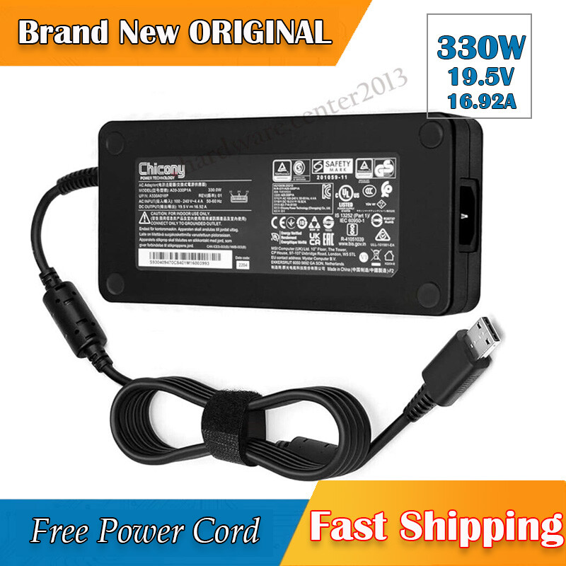 330W Genuine MSI RAIDER GE78HX 13VH-022 Gaming Laptop Charger Adapter Cord