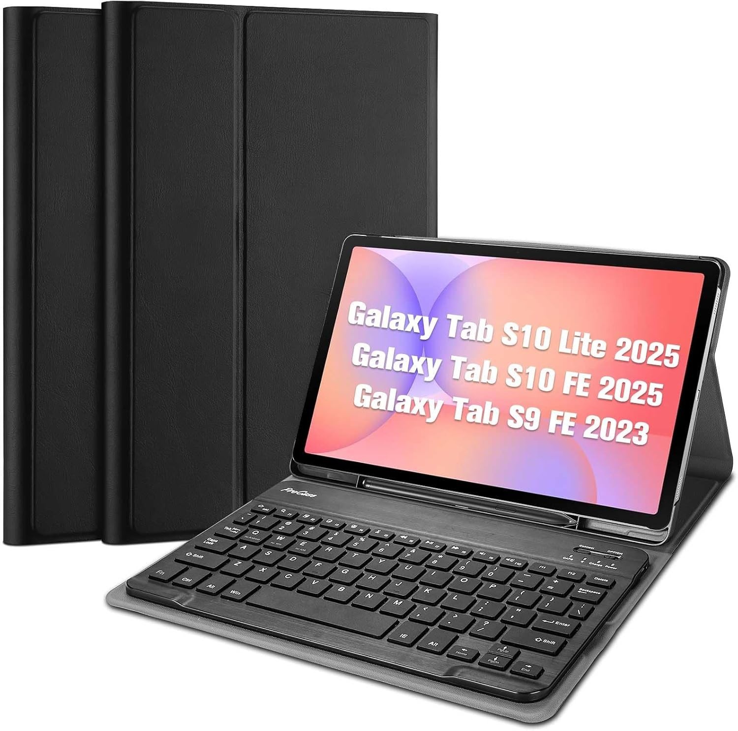 Elegant Water-Resistant Keyboard Case with Detachable Stand for Galaxy Tab 10.9"