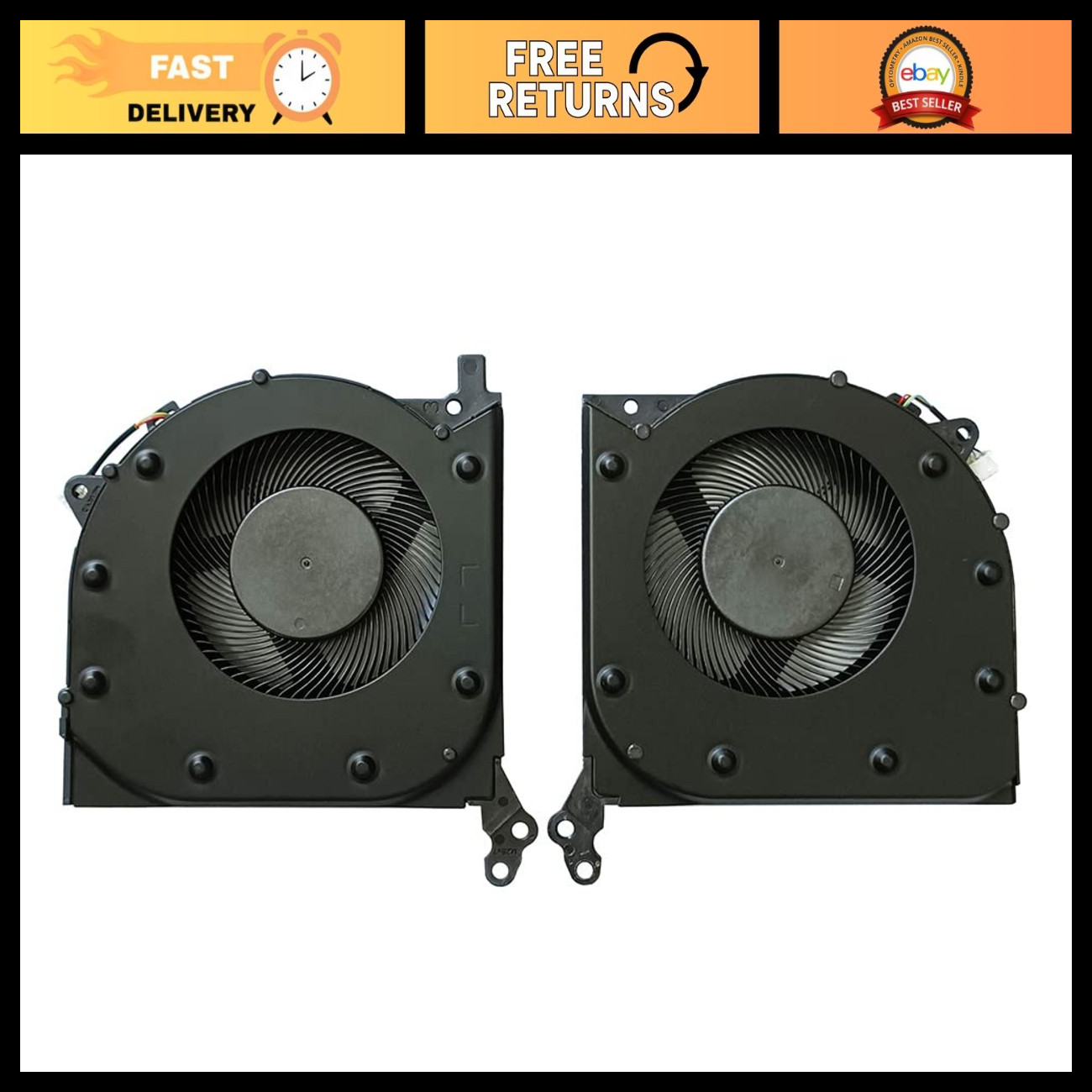 CPU GPU Cooling Fans for Lenovo Legion 5 15IMH05 15IMH05H - High Performance, Qu