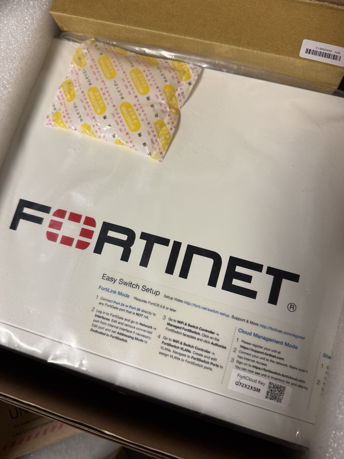 Fortinet FortiSwitch FS-124F 24 Gigabit Ethernet 4 SFP Rack Mountable Switch