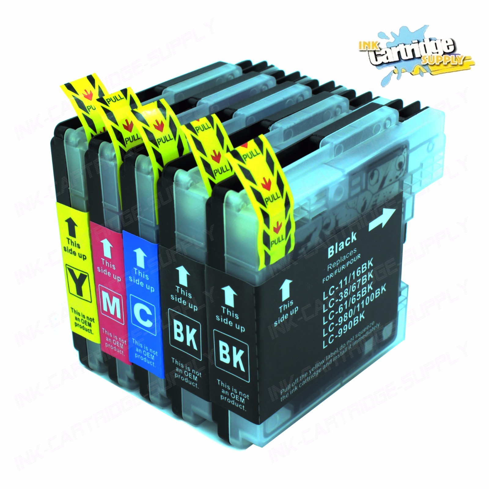 5Pk LC65 LC61 XL Ink for Brother MFC-5890CN MFC-5895CW MFC-6490CW MFC-6890CDW