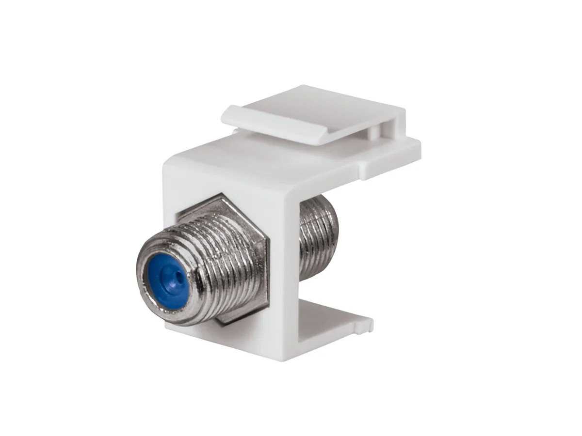 Monoprice Keystone Jack w/ 3.0 GHZ F-Connector, Ultra White, UL