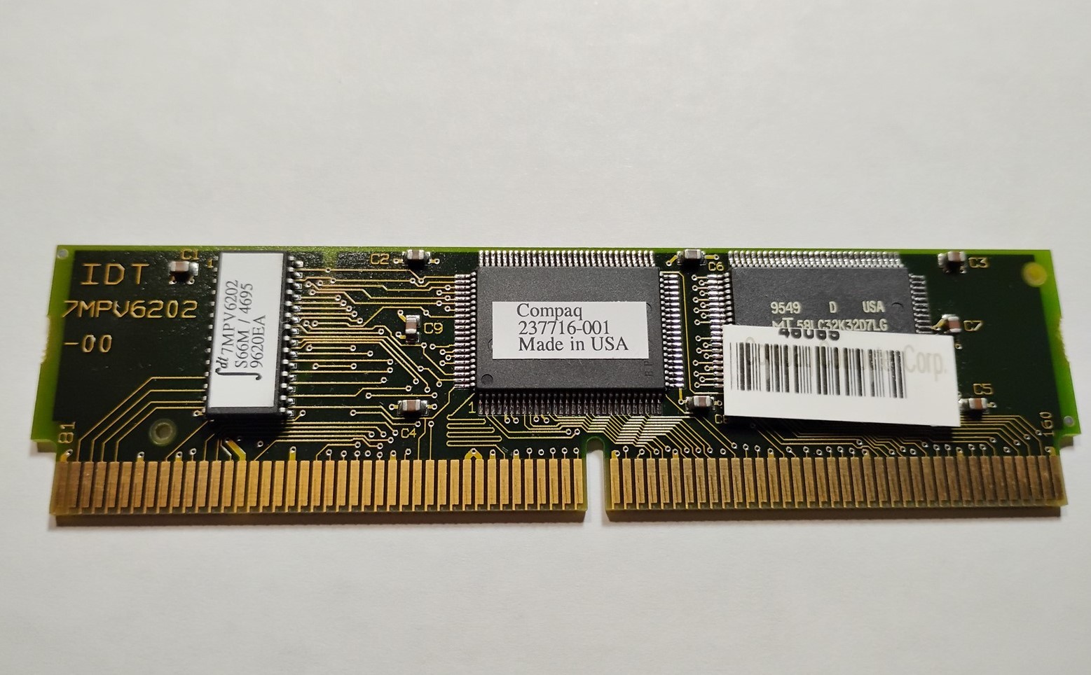 256KB L2 Cache Module 160Pin COASt IDT 7MPV6202-00 COMPAQ 237716-001 Stick AS-IS