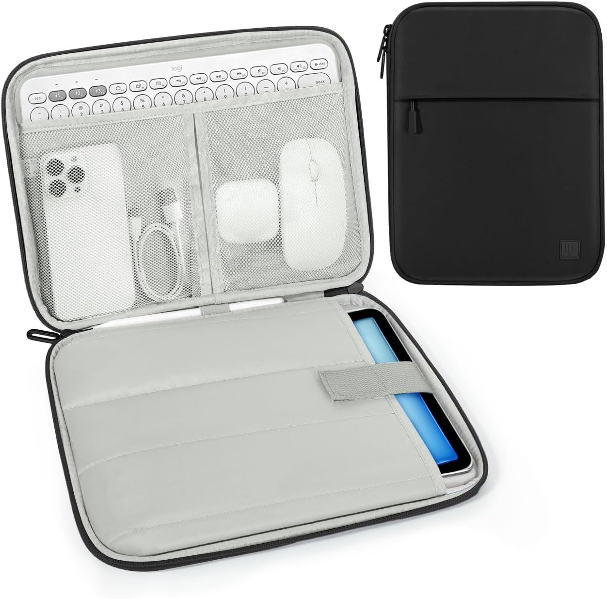 9-11 Inch Tablet Sleeve Padded Carrying Case, Black | Fits Ipad A16