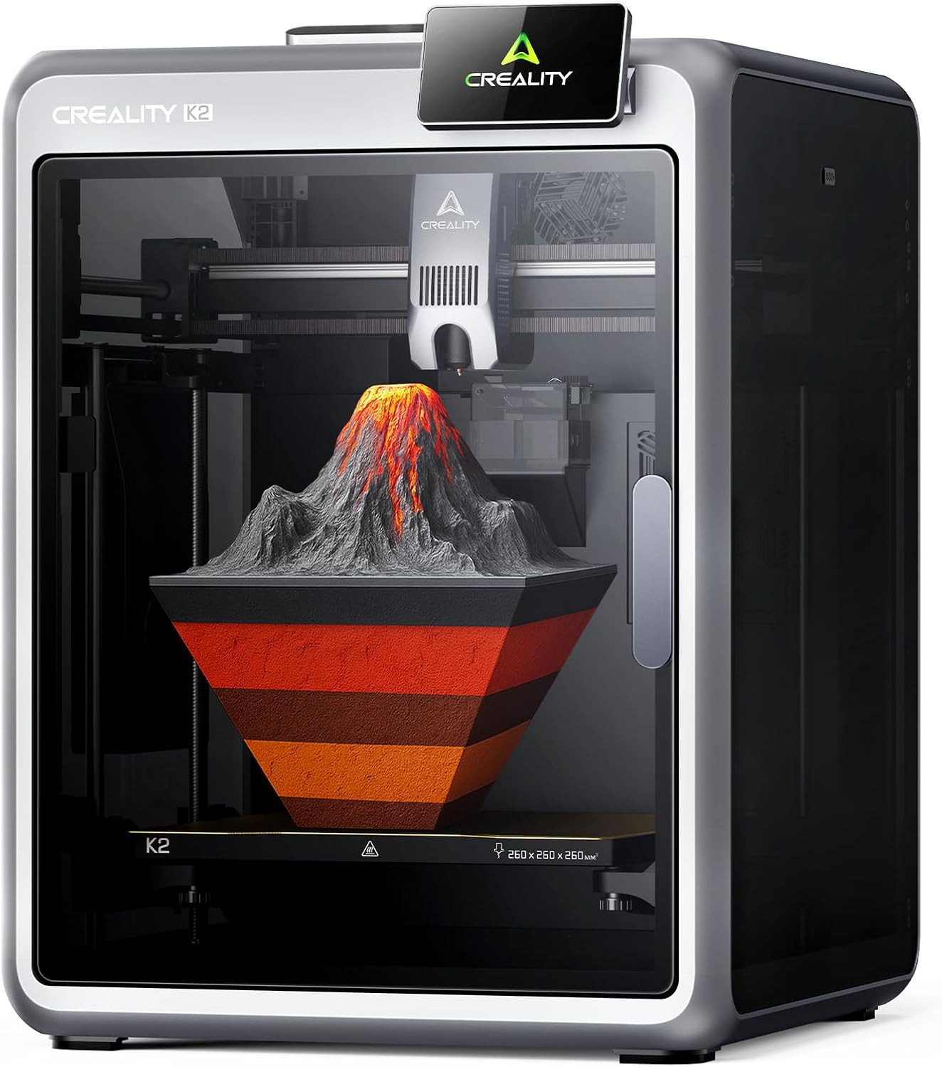 Creality K2 3D Printer, Multicolor Printing Need CFS, Max 600mm/s Printing Speed