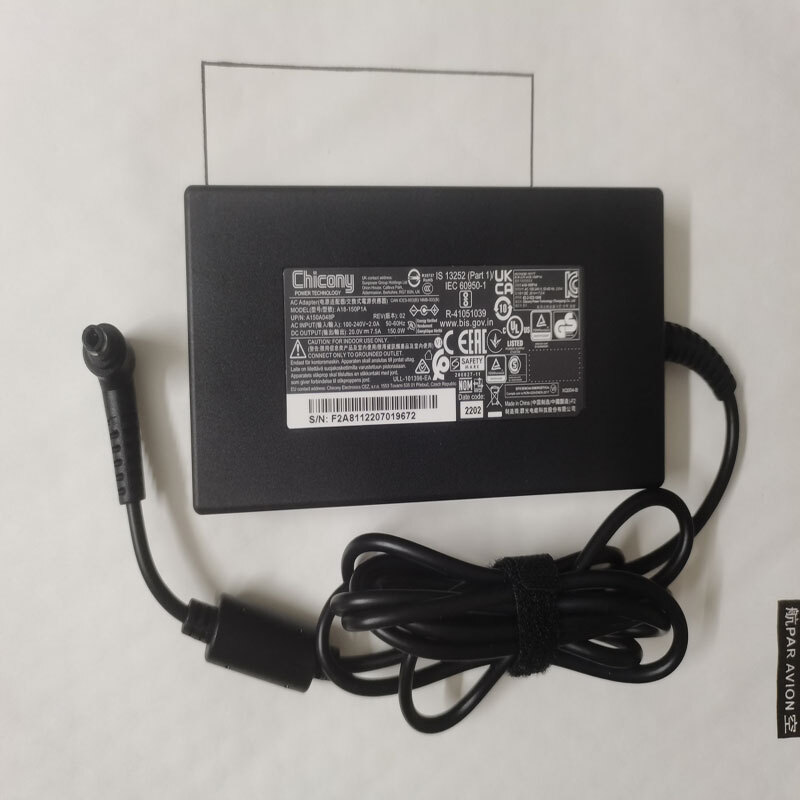 Chicony 20V7.5A A18-150P1A For Gigabyte AX211NGW G6 MF 2024 RTX4050 150W Adapter