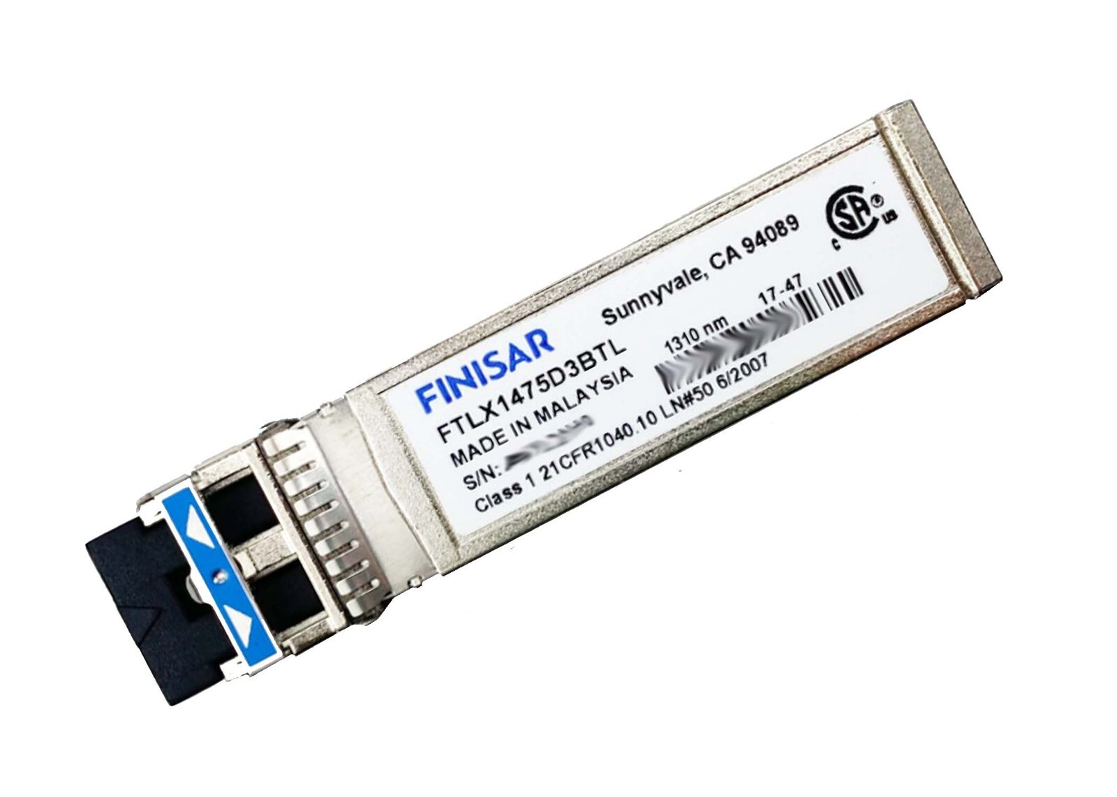 Finisar FTLX1475D3BTL 10GBASE-LR/LW SFP+LR 10km 1310nm Transceiver Module