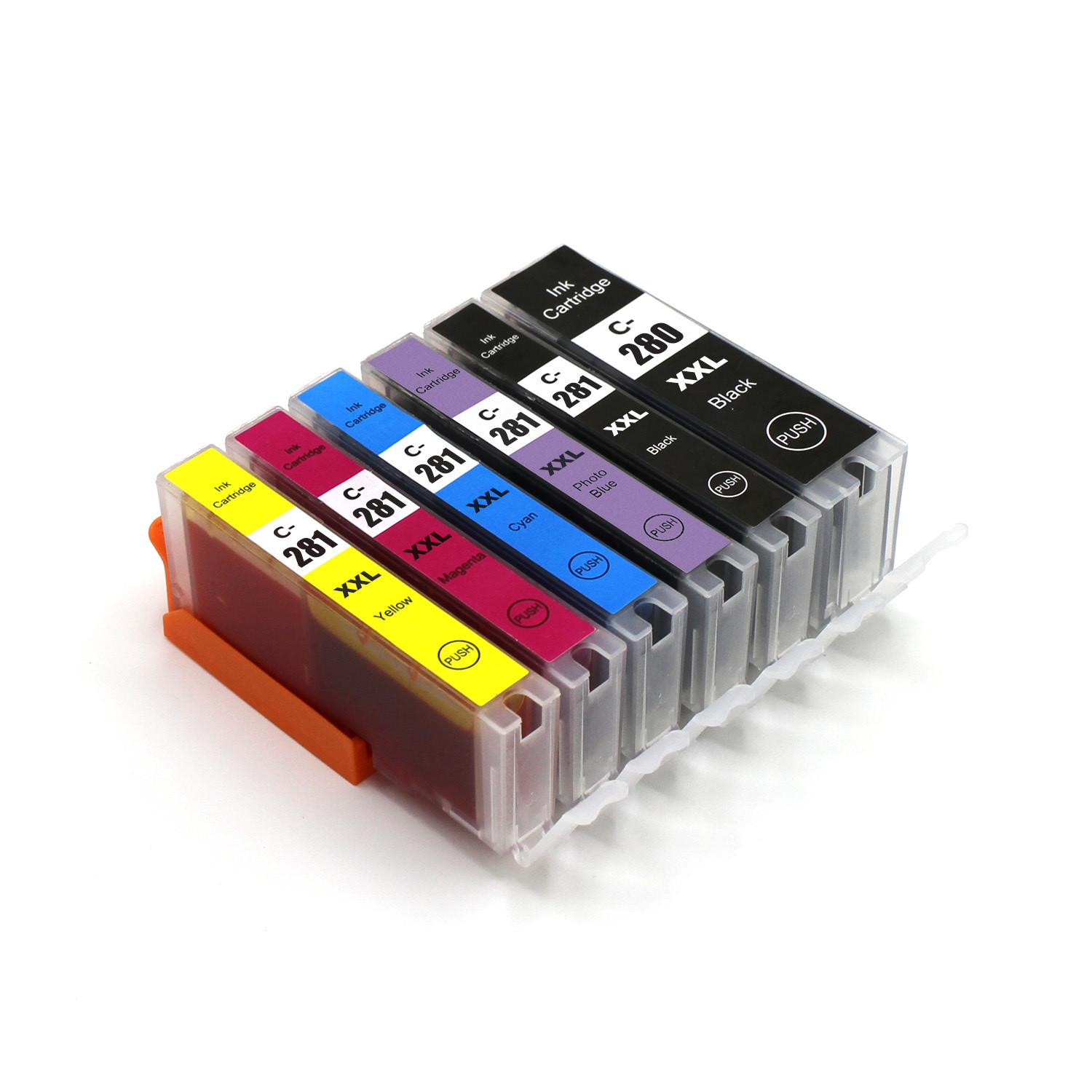 6 PK Printer Ink Compatible for Canon PGI-280 CLI-281 TS8100 TS8120 TS8200