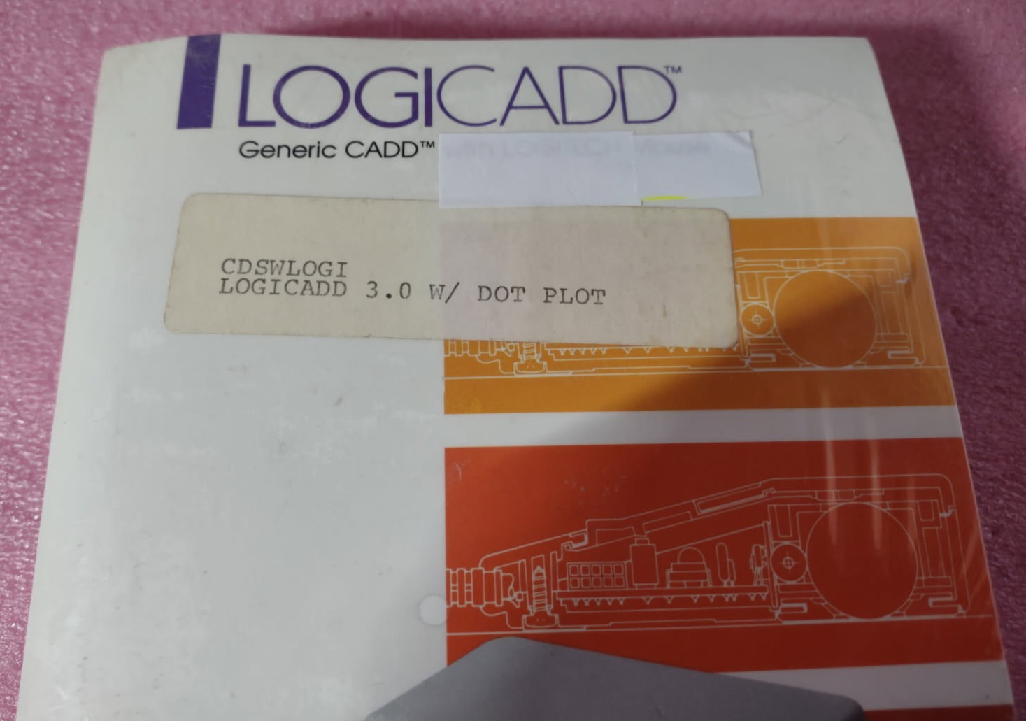 NOS sealed LOGICADD 3.0 Generic CADD w/ 3.5" discs 1987  Manual and Software