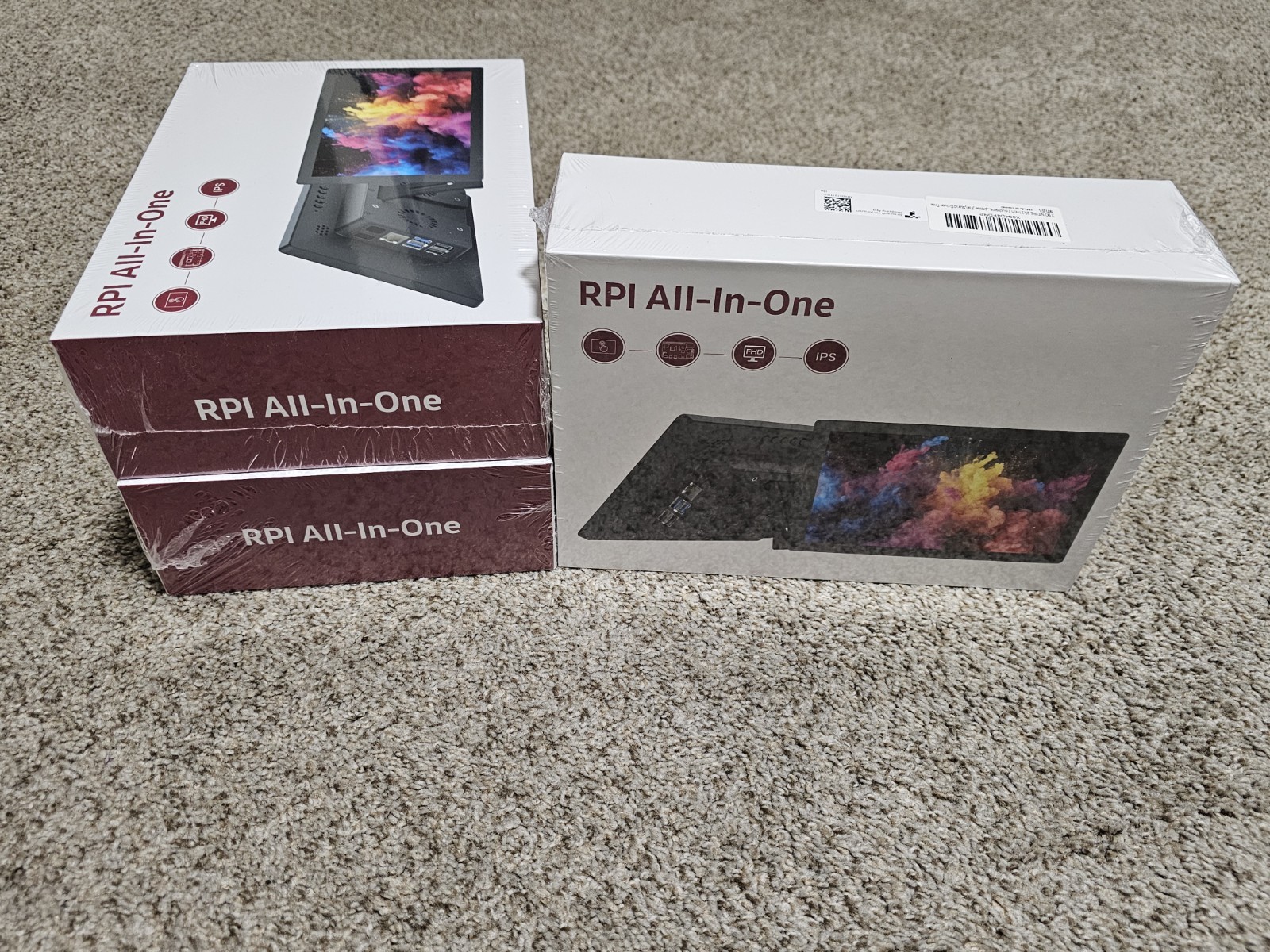 Set of 3: Raspberry PI Touchscreen Monitor and Case (NEW UNOPEN)
