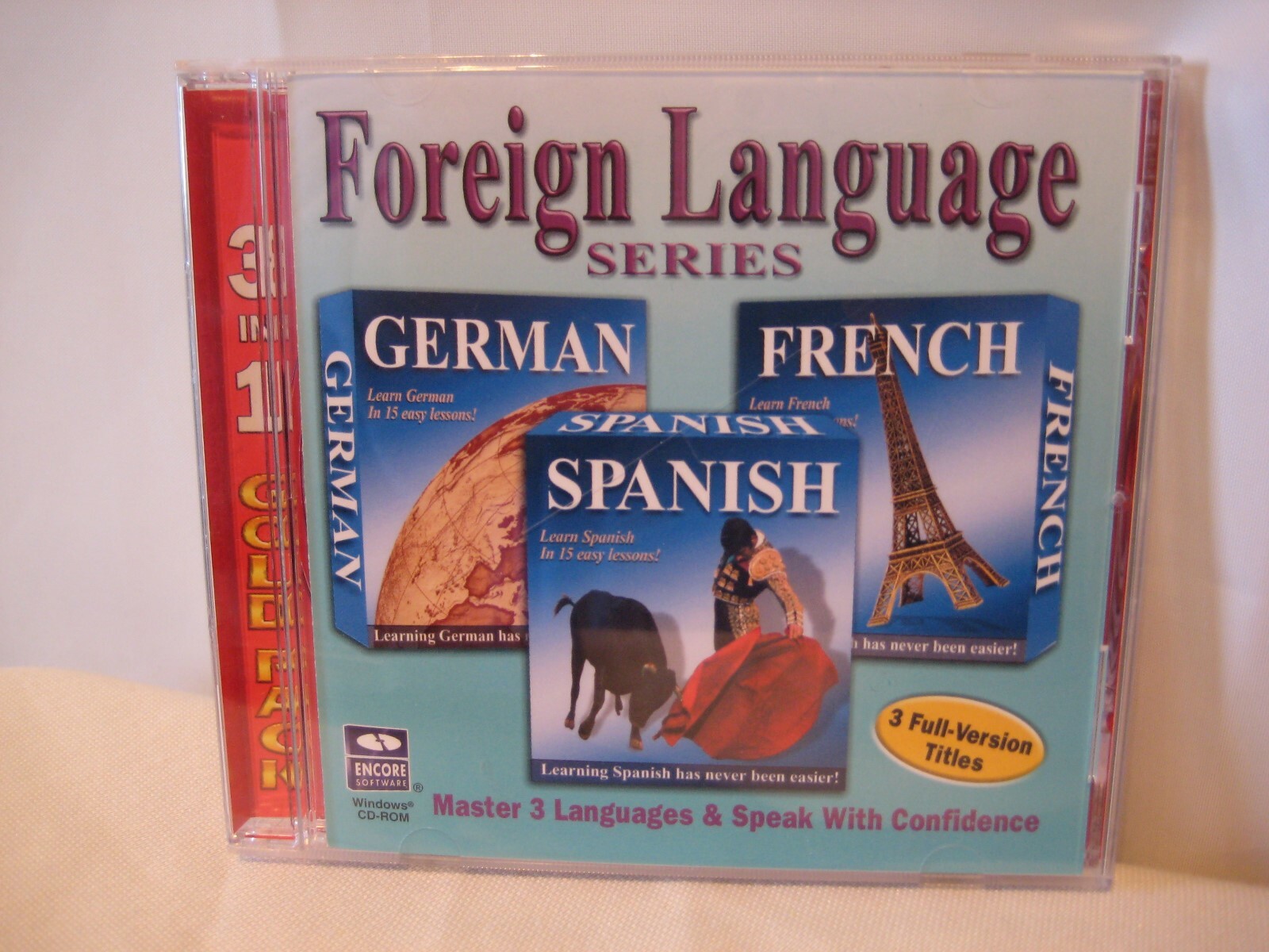 Foreign Language Series German French Spanish CD Encore Software Gold Collection