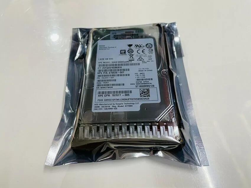 NEW HPE 872481-B21 872738-001 1.8TB SAS 10K 12Gb/s 2.5" SC 512E HDD Hard Drive