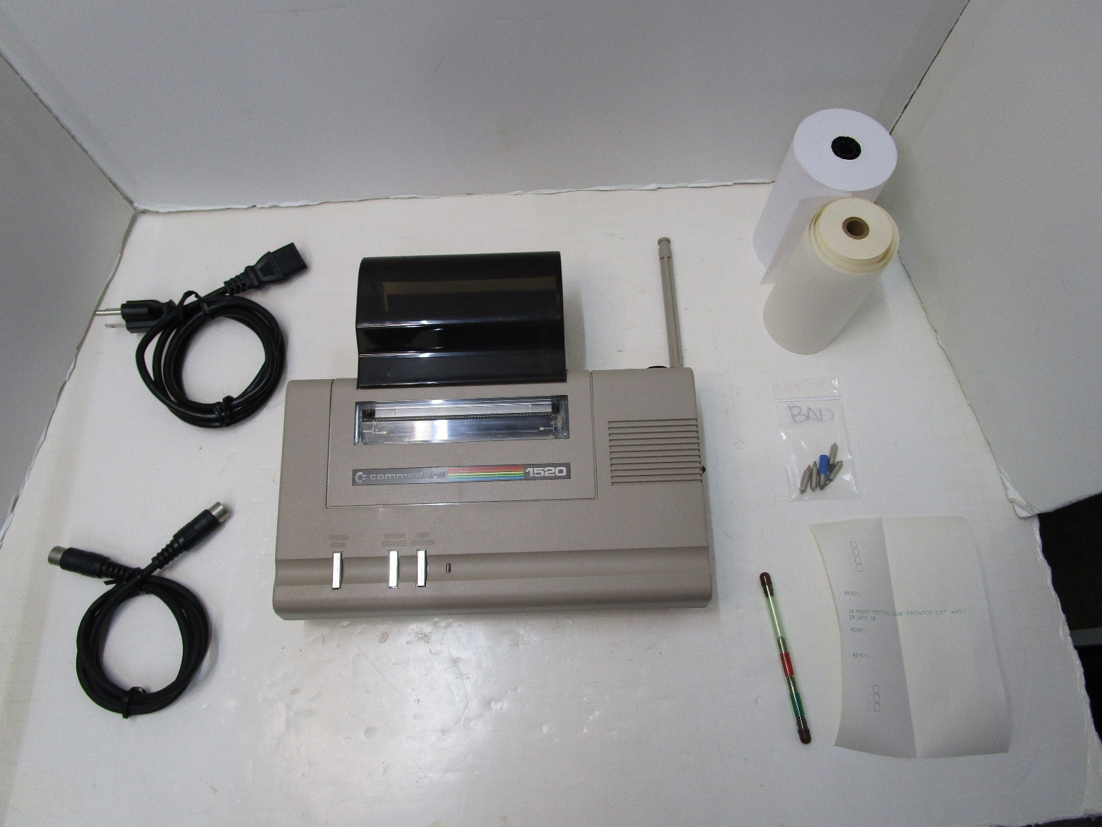COMMODORE 1520 PRINTER PLOTTER FOR C64 64C +4 C128 TESTED & WORKING LX51 🖨️⎙
