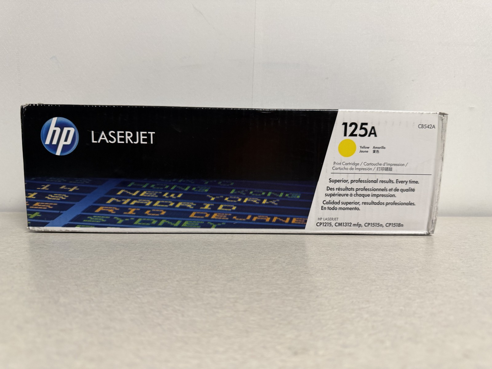 Genuine HP 125A CB542A Yellow LaserJet Toner Cartridge