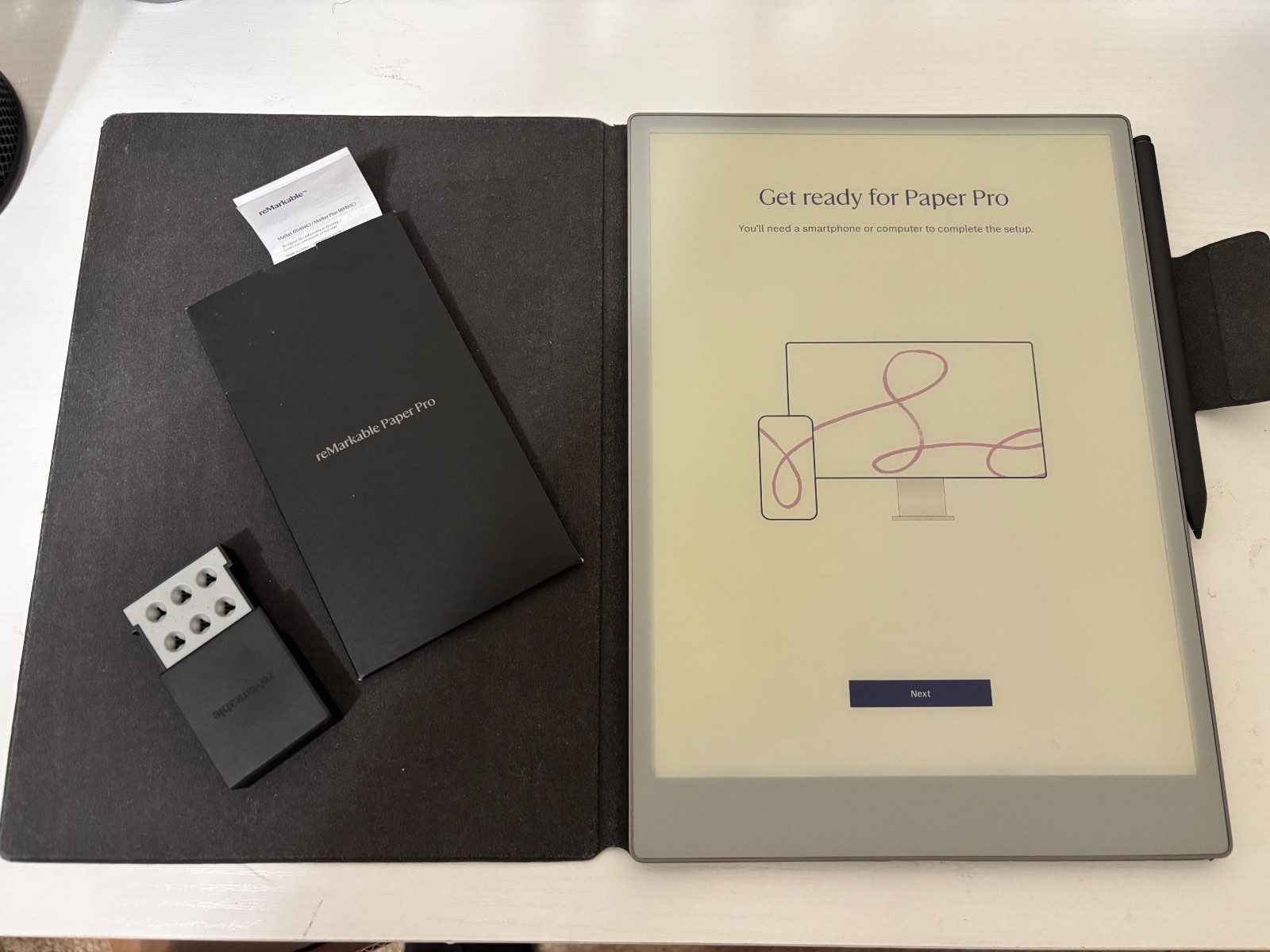 reMarkable 11.8" Paper Pro 64GB with Basalt Folio & Marker Plus