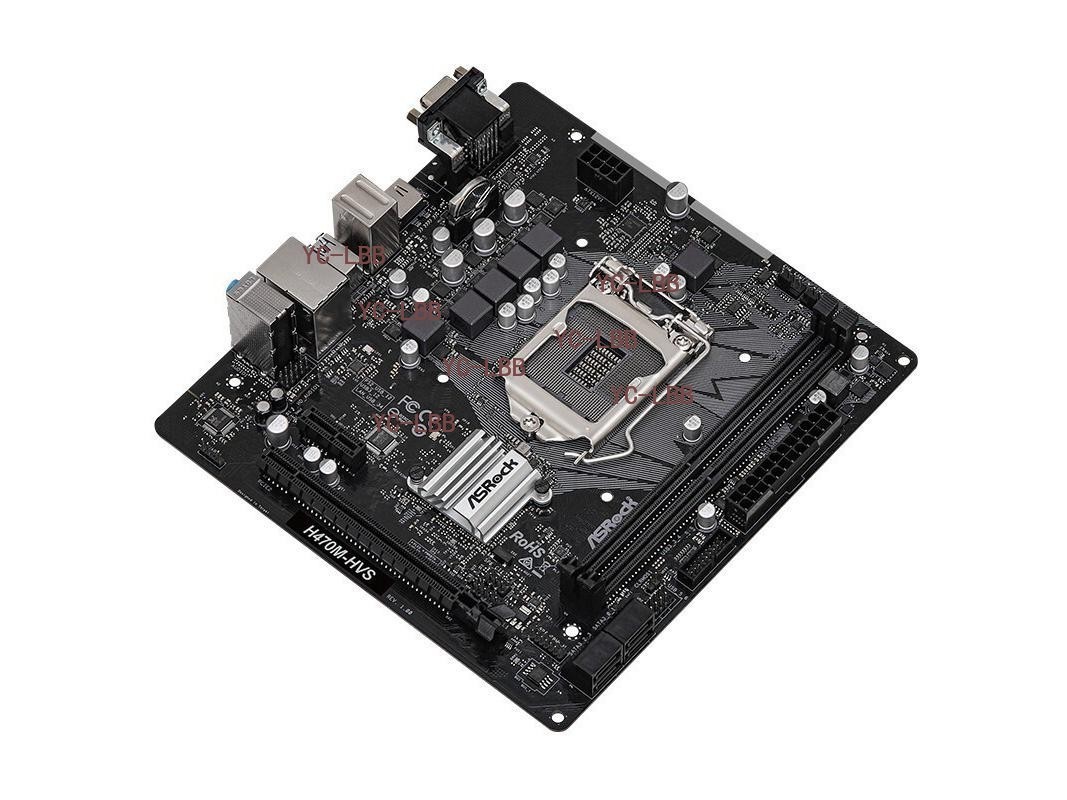 For ASROCK H470M-HVS motherboard H470 LGA1200 DDR4 64G HDMI+VGA M-ATX Tested OK