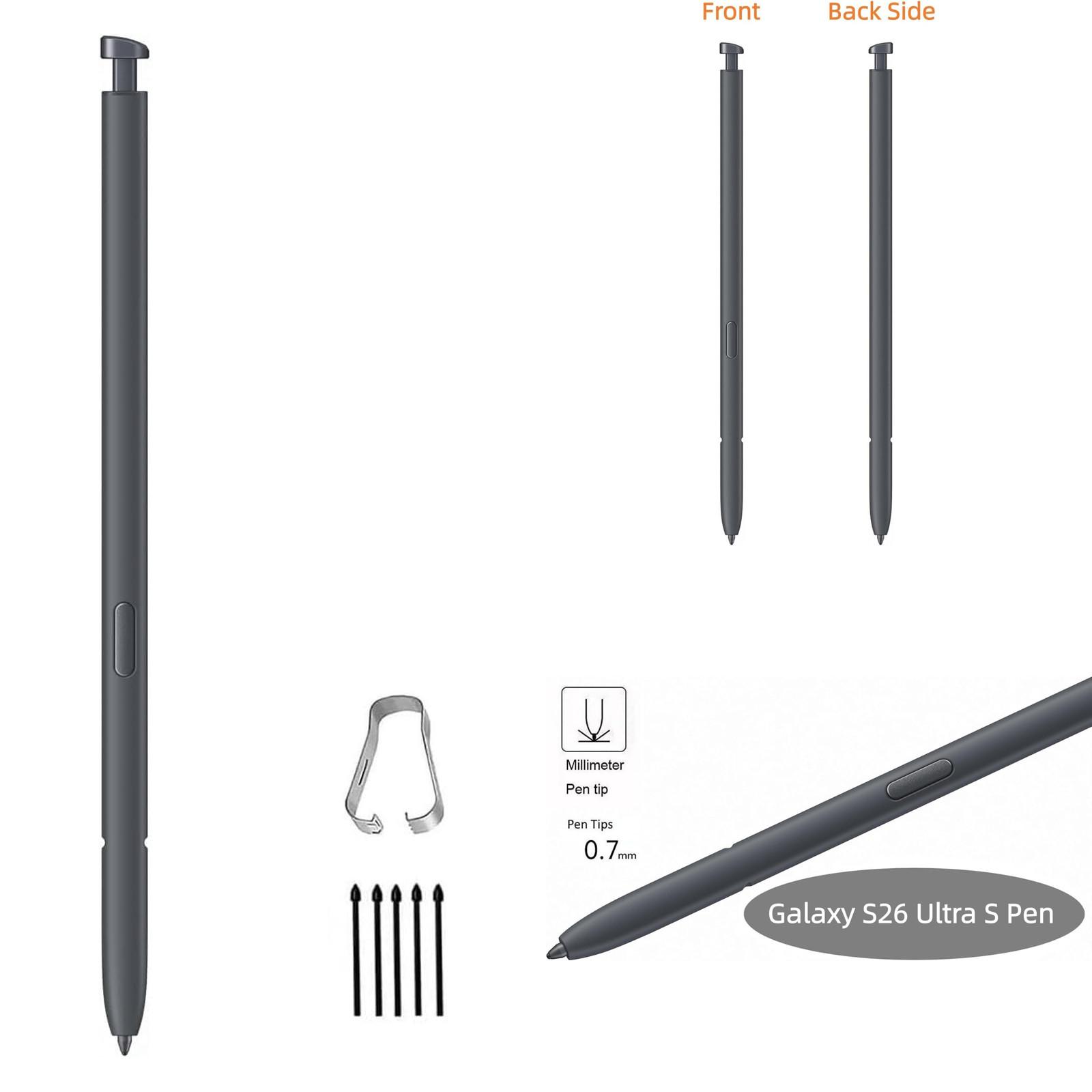 Galaxy S26 Ultra S Pen Replacement for Samsung Galaxy S26 Ultra Pen，S26 Ultra