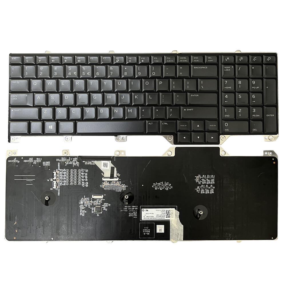 PK132F11A01 For Dell Alienware 17 R5 Area 51M 0WYFCV WYFCV Backlit Keyboard US
