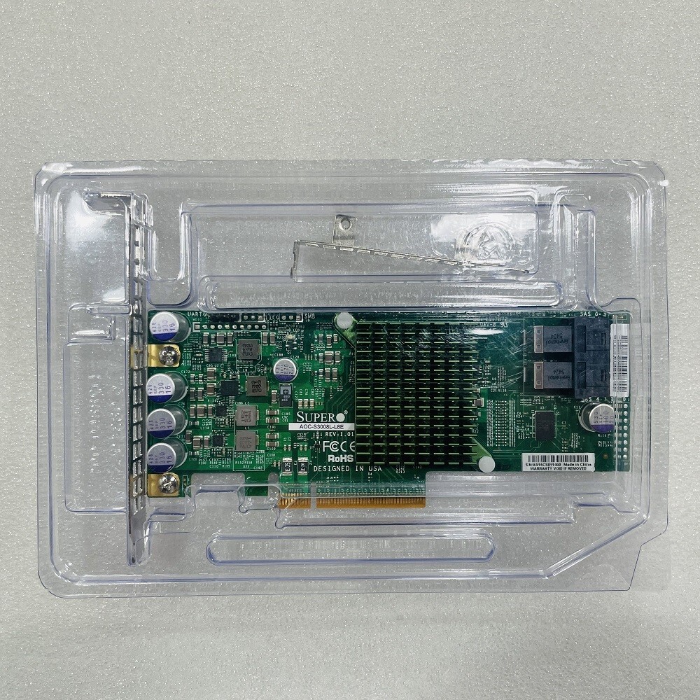 Supermicro AOC-S3008L-L8E SAS3008 9300-8I 12Gs HBA IT mode ZFS FreeNAS unRAID