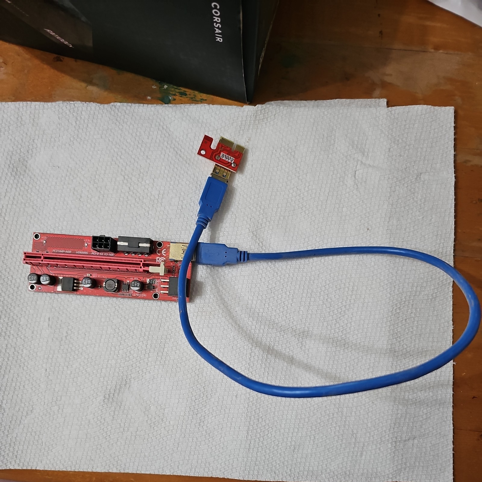 AAAwave (6) PCI-E 1X to USB 3.0 GPU Mining Risers PCIe