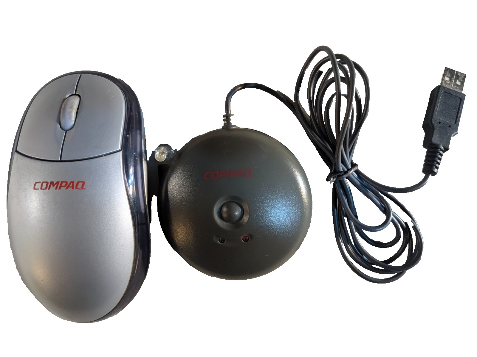Compaq 27mhz Wireless Optical Mouse and Transmitter 26-751 Vintage